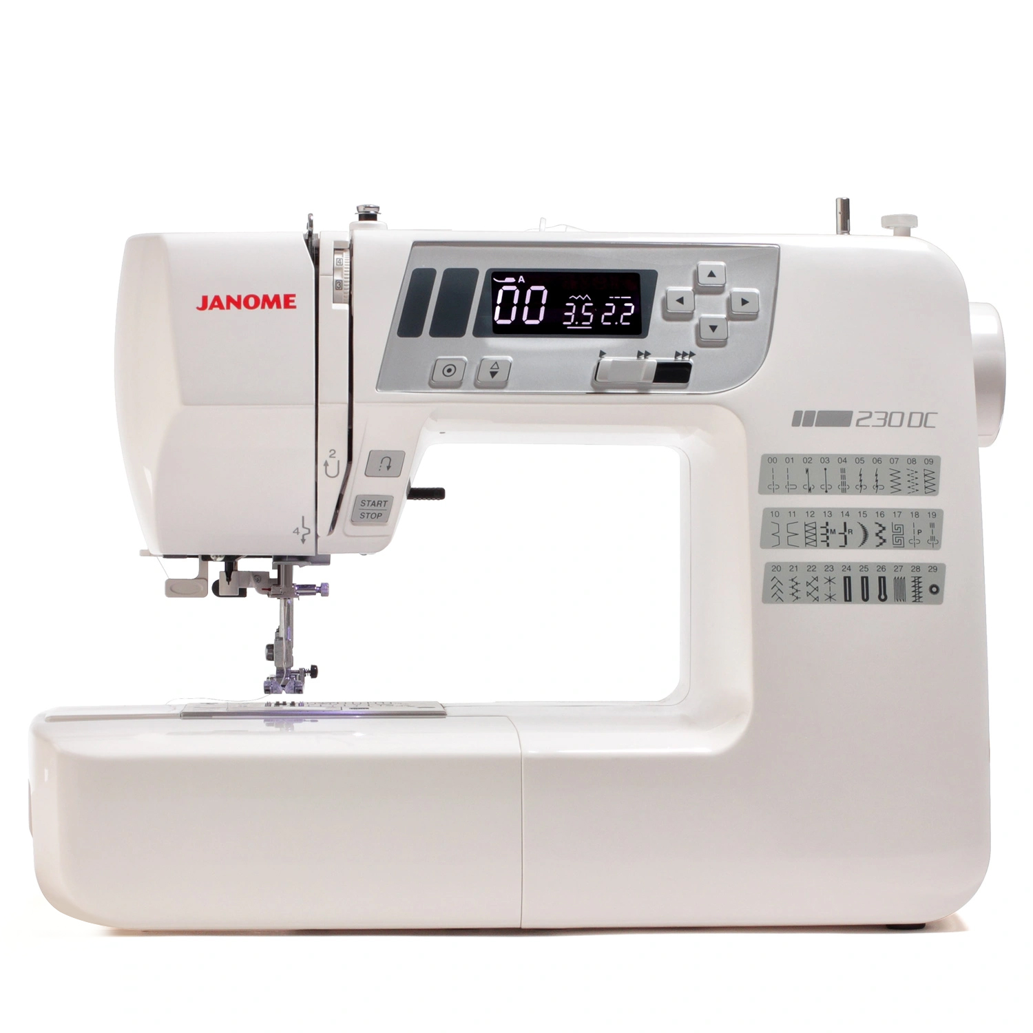 Janome – 230DC Nähmaschine-quadratisch